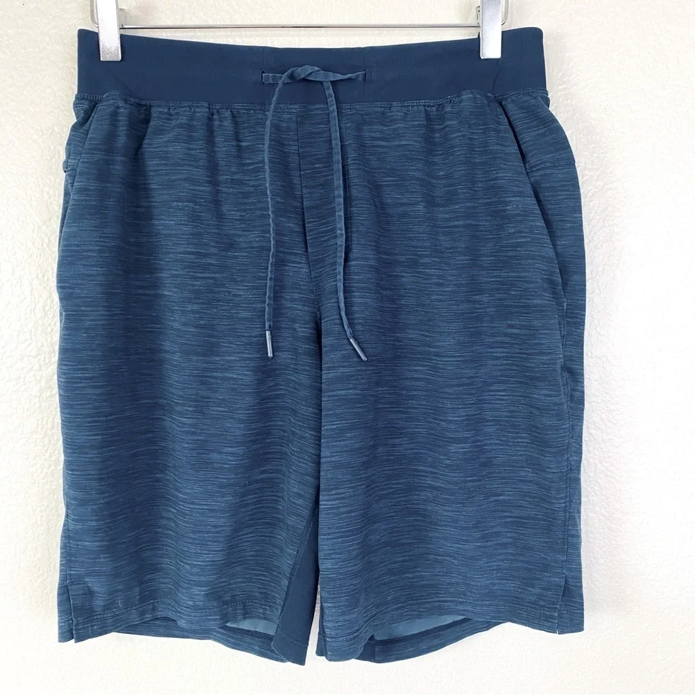 Lululemon T.H.E. Lined Heather Blue Athletic Shorts Size M